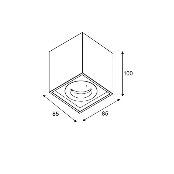 Луна за открит монтаж MONTE MK131S10G Aca Lighting 1xGU10 | Osvetlenieto.bg