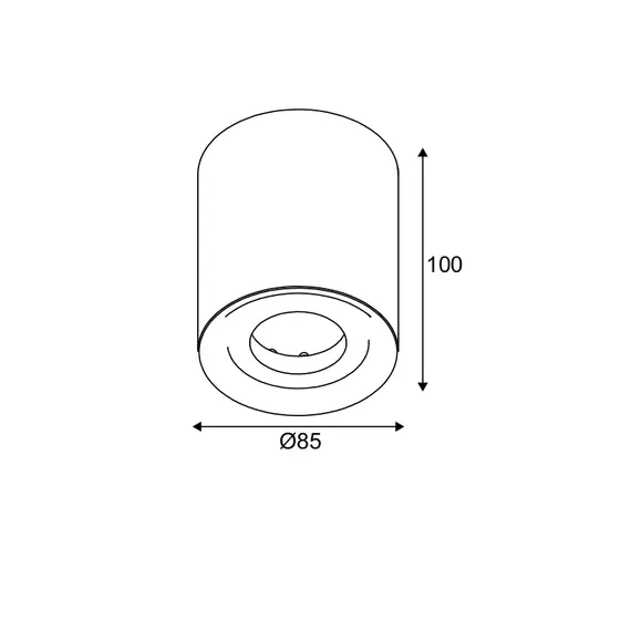 Луна за открит монтаж MONTE MK141S10W Aca Lighting 1xGU10 | Osvetlenieto.bg
