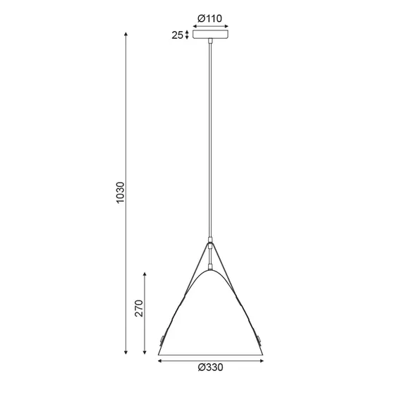 Модерен полилей NAOMI HL41441P33BN Aca Lighting 1xE27 | Osvetlenieto.bg
