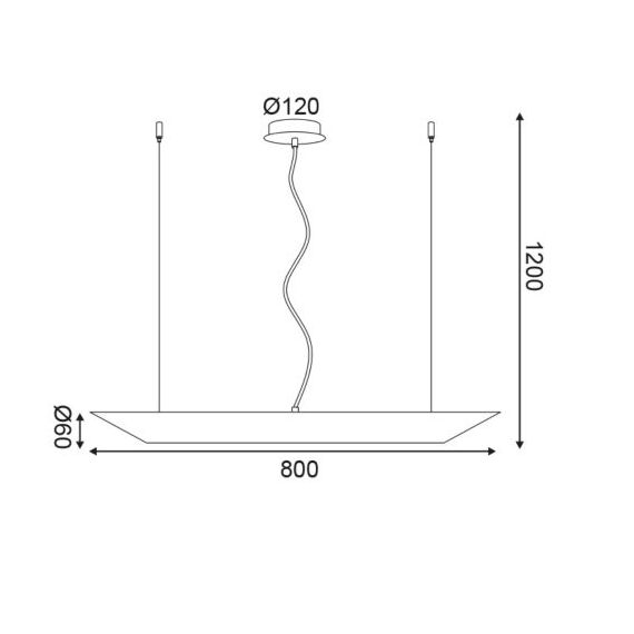 Модерен полилей TITAN V362952PWG Aca Lighting 2xGU10 | Osvetlenieto.bg
