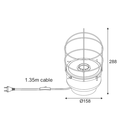 Настолна лампа EPOQUE MK331T16RB Aca Lighting 1xE27 | Osvetlenieto.bg