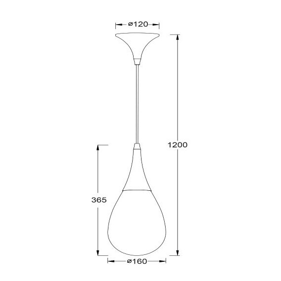 Пендел ATENA OD53421BK Aca Lighting 1xE14 | Osvetlenieto.bg