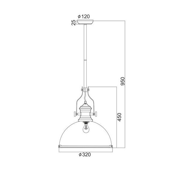 Пендел CRONUS KS1300P311CP Aca Lighting 1xE27 | Osvetlenieto.bg Пендел CRONUS KS1300P311CP Aca Lighting 1xE27 | Osvetlenieto.bg