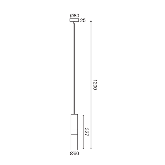 Пендел DA VINCI HM851P6BR Aca Lighting 1xGu10 | Osvetlenieto.bg