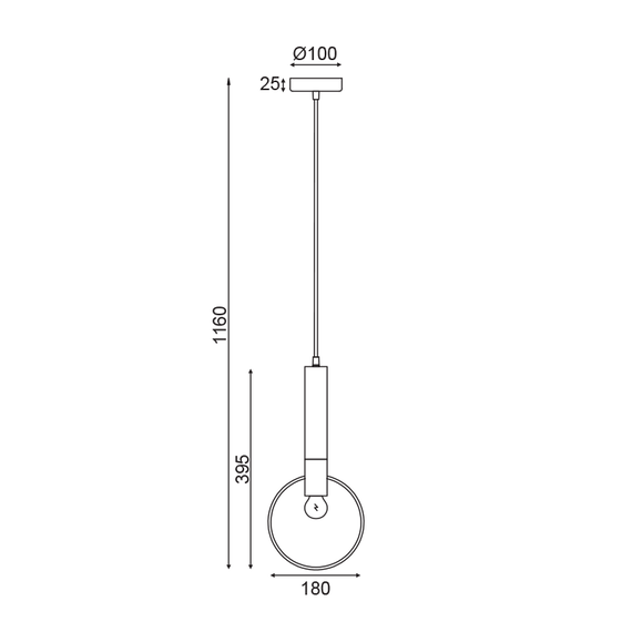 Пендел MIRACOLO HL39971P18BB Aca Lighting 1xE27 | Osvetlenieto.bg