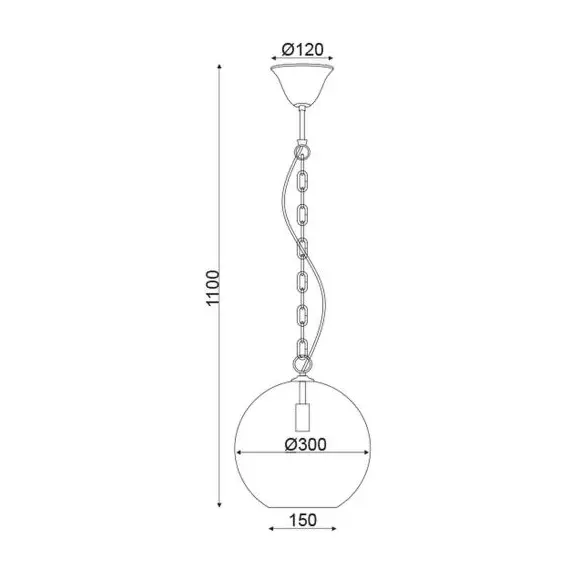Пендел NESTOR OD90511P Aca Lighting 1xE14 | Osvetlenieto.bg