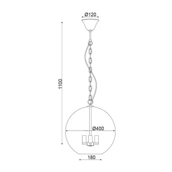 Пендел NESTOR OD90513P Aca Lighting 3xE14 | Osvetlenieto.bg