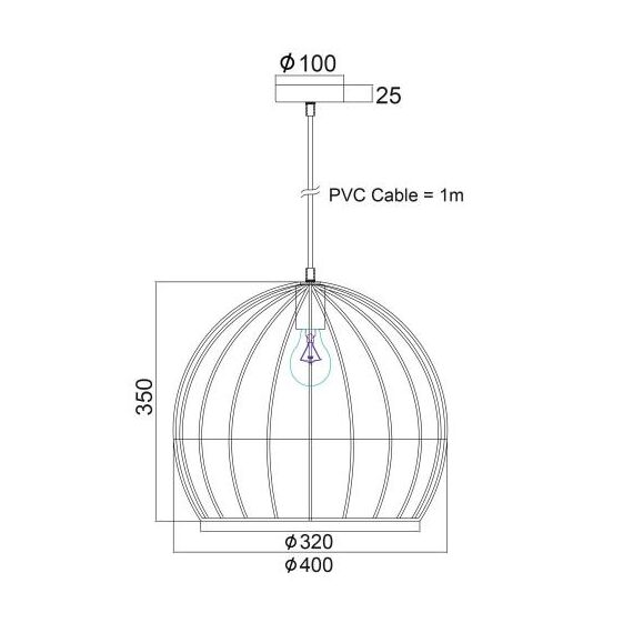Пендел PROMETHEUS KS202940BK Aca Lighting 1xE27 | Osvetlenieto.bg Пендел PROMETHEUS KS202940BK Aca Lighting 1xE27 | Osvetlenieto.bg