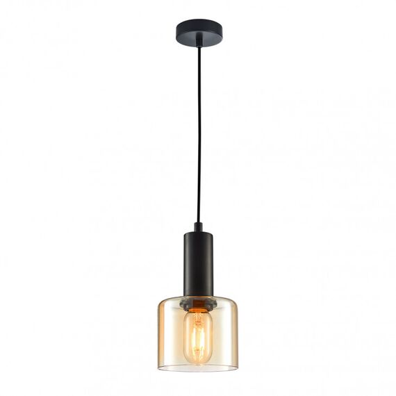 Пендел SANTIA PND-65342-1-BK+AMB Italux 1xE27 | Osvetlenieto.bg