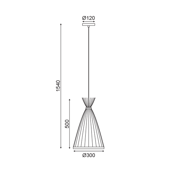 Пендел SERIFO TF661P30BO Aca Lighting 1xE27 | Osvetlenieto.bg