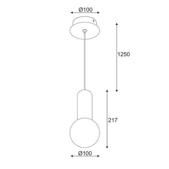 Пендел VENUS MK421P10G Aca Lighting 1xG9 | Osvetlenieto.bg