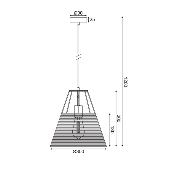 Пендел ZORBAS GN60P130WH Aca Lighting 1xE27 | Osvetlenieto.bg