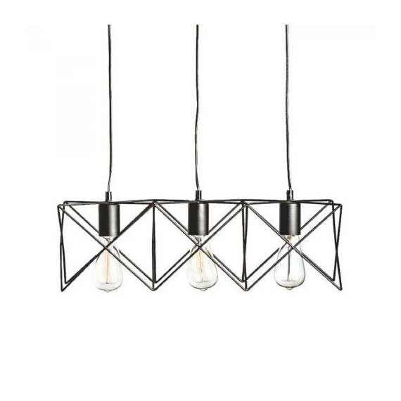 Полилей ANDY KS1462P3BK Aca Lighting 3xE27 | Osvetlenieto.bg