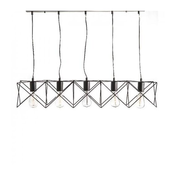 Полилей ANDY KS1462P5BK Aca Lighting 5xE27 | Osvetlenieto.bg