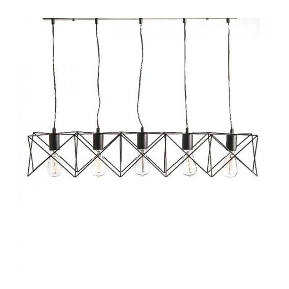 Полилей ANDY KS1462P5BK Aca Lighting 5xE27 | Osvetlenieto.bg