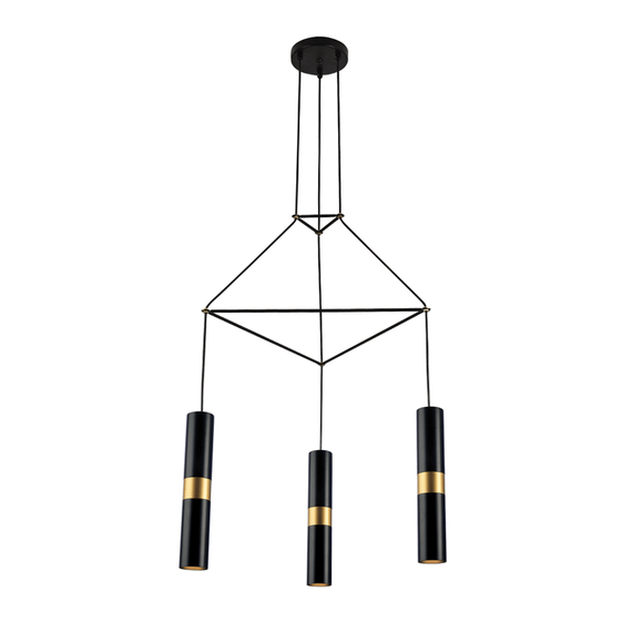 Полилей DA VINCI HM853P56BK Aca Lighting 3xGU10 | Osvetlenieto.bg
