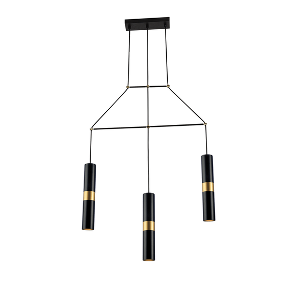 Полилей DA VINCI HM853P66BK Aca Lighting 3xGU10 | Osvetlenieto.bg