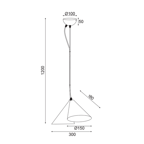 Полилей DIOSCURI EF23P233BB Aca Lighting 2xE14 | Osvetlenieto.bg