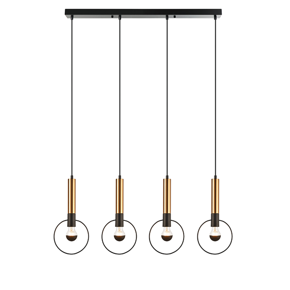 Полилей MIRACOLO HL39974P94BB Aca Lighting 4xE27 | Osvetlenieto.bg
