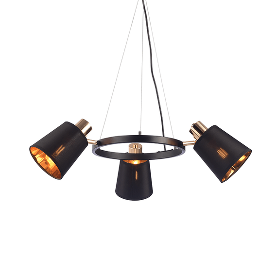 Полилей NORMA EG213P63BK Aca Lighting 3xE14 | Osvetlenieto.bg