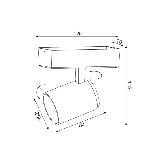 Спот DISCO RA311S13WG Aca Lighting 1xGU10 | Osvetlenieto.bg