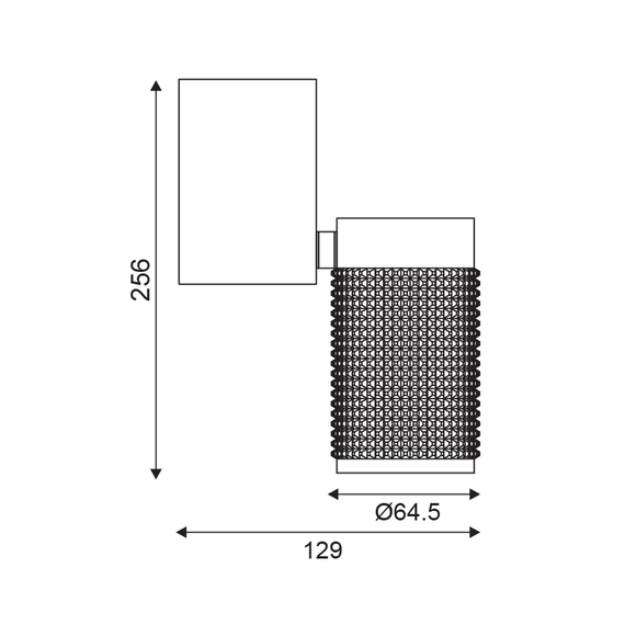 Спот MEGATRON YL10C117BK Aca Lighting 1xGU10 | Osvetlenieto.bg