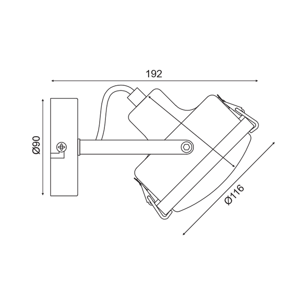 Спот MORFEAS AR1721W19G Aca Lighting 1xGU10 | Osvetlenieto.bg