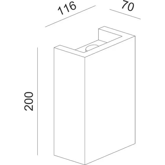 Аплик BLOCK G85271W Aca Lighting 1xG9 | Osvetlenieto.bg