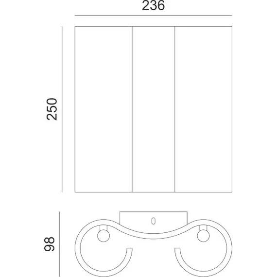 Аплик BOEK G85604W Aca Lighting 4xG9 | Osvetlenieto.bg