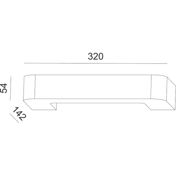 Аплик FOGA G85191W Aca Lighting 1xR7s 118mm | Osvetlenieto.bg