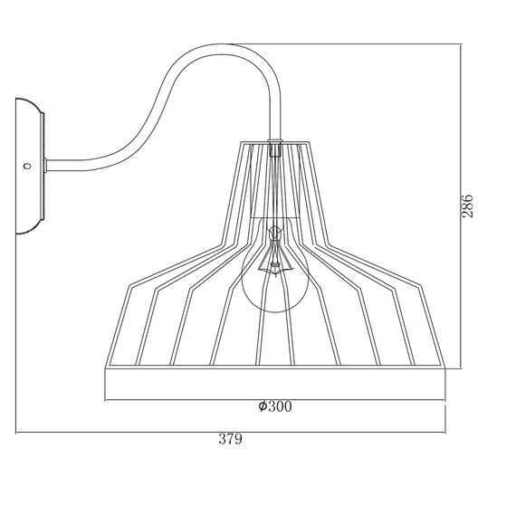Аплик HADES KS1525W1BK Aca Lighting 1xE27 | Osvetlenieto.bg Аплик HADES KS1525W1BK Aca Lighting 1xE27 | Osvetlenieto.bg