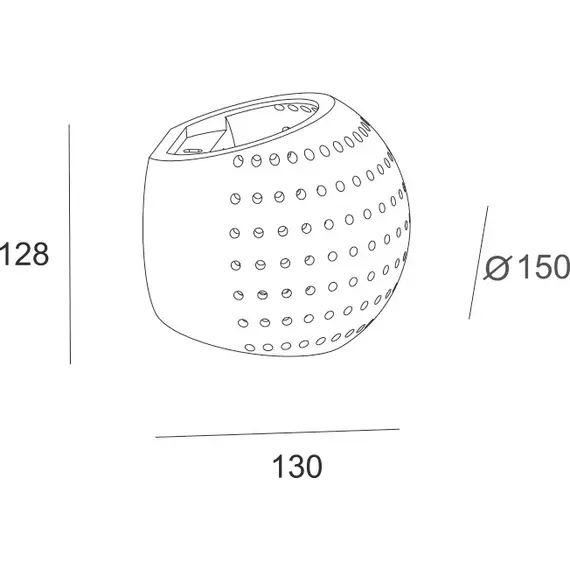 Аплик IBON G85321W Aca Lighting 1xG9 | Osvetlenieto.bg