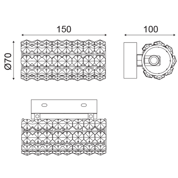 Аплик LIANNA LIANNA151W Aca Lighting 1xG9 | Osvetlenieto.bg Аплик LIANNA LIANNA151W Aca Lighting 1xG9 | Osvetlenieto.bg