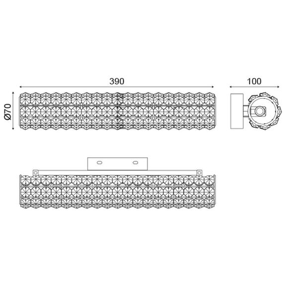 Аплик LIANNA LIANNA383W Aca Lighting 3xG9 | Osvetlenieto.bg