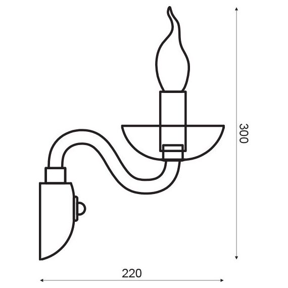 Аплик LUNARIA BLK82181WCNC Aca Lighting 1xE14 | Osvetlenieto.bg Аплик LUNARIA BLK82181WCNC Aca Lighting 1xE14 | Osvetlenieto.bg