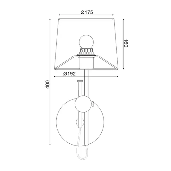 Аплик MALLORCA ML306421WS Aca Lighting 1xE27 | Osvetlenieto.bg
