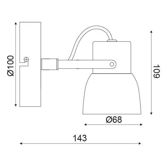 Аплик PEPPER MC171151 Aca Lighting 1xGU10 | Osvetlenieto.bg
