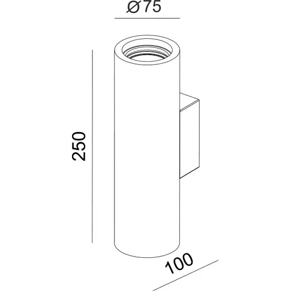 Аплик ROR G85092W Aca Lighting 2xGU10 | Osvetlenieto.bg