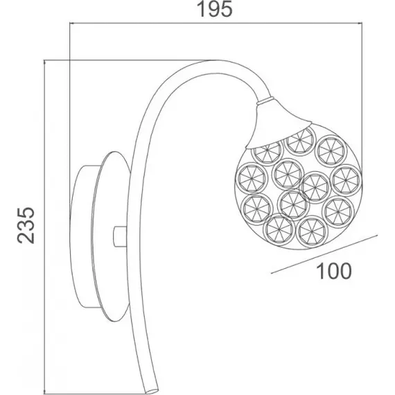 Аплик SKYLAR AD2012001W Aca Lighting 1xG9 | Osvetlenieto.bg