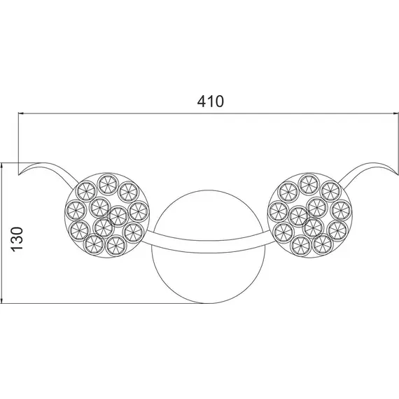 Аплик SKYLAR AD20120032B Aca Lighting 2xG9 | Osvetlenieto.bg