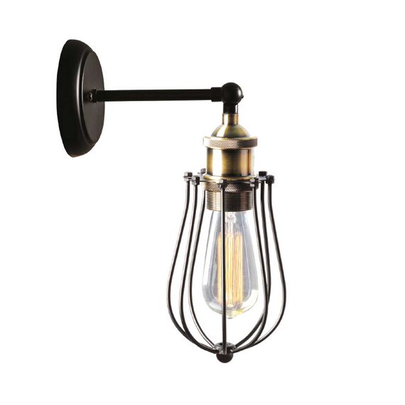 Аплик SOTIS KS2047W1BK Aca Lighting 1xE27 | Osvetlenieto.bg