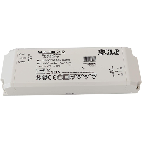 Димиращо LED захранване 100W 24V GLP Triac GTPC-100-24-D | Osvetlenieto.bg