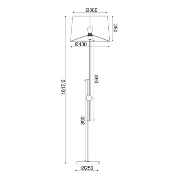Лампион MALLORCA ML306421FB Aca Lighting 1xE27 | Osvetlenieto.bg