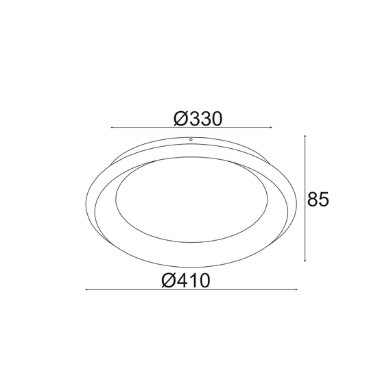 LED Плафон DIANA BR71LEDC41WHD Aca Lighting 34W 3000K | Osvetlenieto.bg