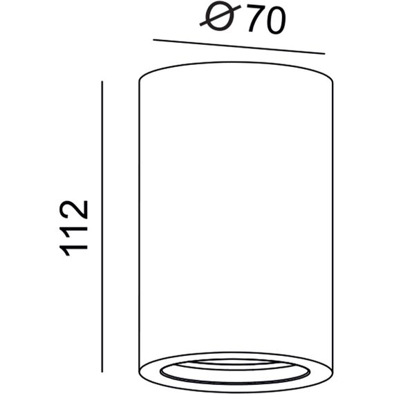 Луна за открит монтаж RUTH G95211C Aca Lighting 1xGU10 | Osvetlenieto.bg