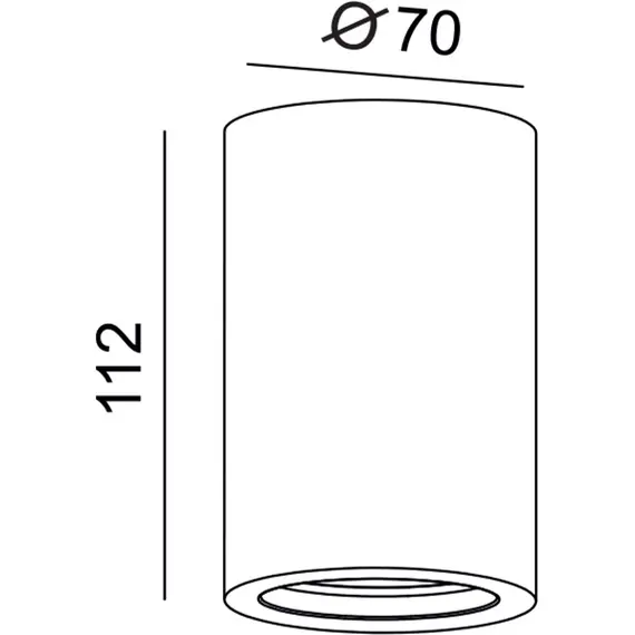 Луна за открит монтаж RUTH G95211C Aca Lighting 1xGU10 | Osvetlenieto.bg