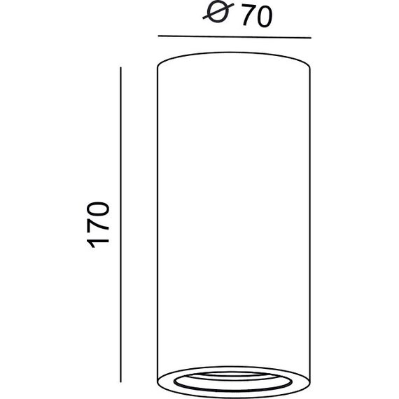 Луна за открит монтаж RUTH G95231C Aca Lighting 1xGU10 | Osvetlenieto.bg