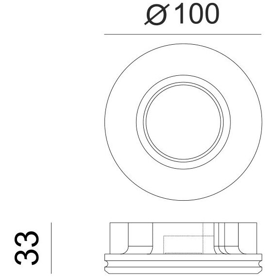 Луна за вграждане ERIN G90051C Aca Lighting 1xGU10 | Osvetlenieto.bg