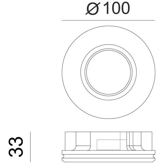 Луна за вграждане ERIN G90051C Aca Lighting 1xGU10 | Osvetlenieto.bg
