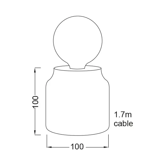 Настолна лампа BELFAST V35152CW Aca Lighting 1xE27 | Osvetlenieto.bg